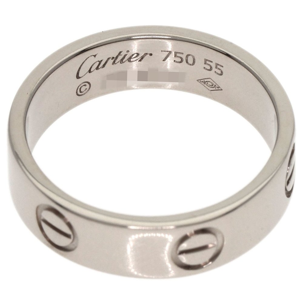 CARTIER 18k Silver Love Ring #55 - Picture 4 of 8